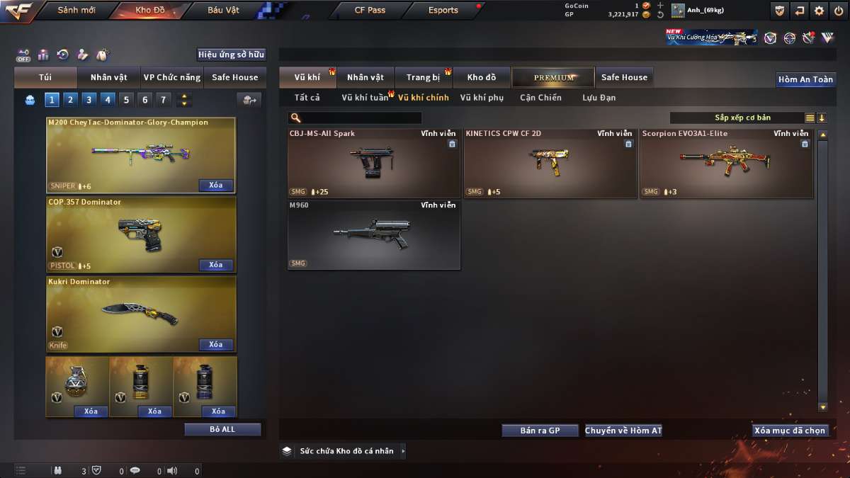 shop acc cf uy tin gia re